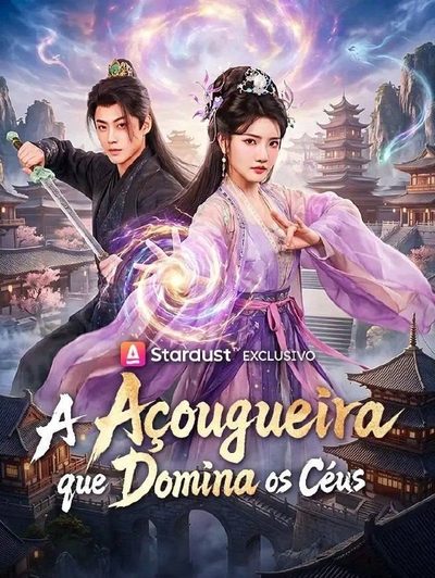 Capa da minissérie A Açougueira que Domina os Céus Dublado