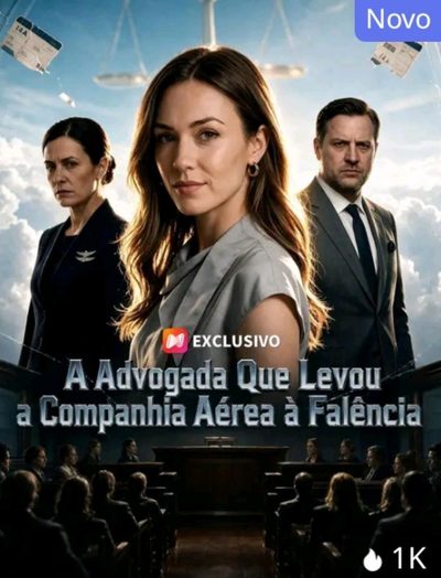 Capa da minissérie A Advogada que Levou a Companhia Aérea à Falência