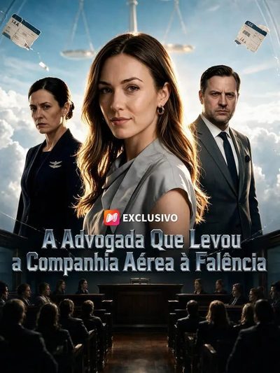 Capa da minissérie A Advogada que Levou a Companhia Aérea à Falência