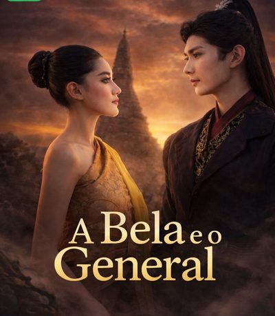 Capa da minissérie A Bela e o General. Legendado