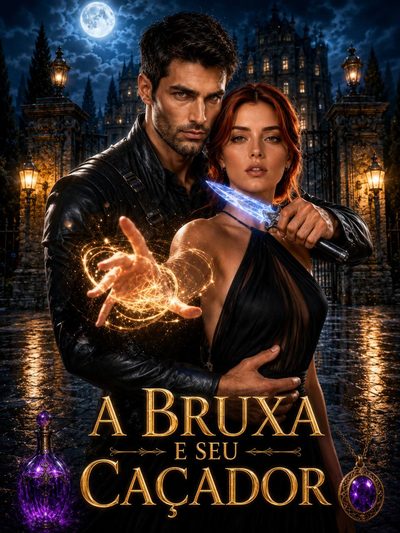 Capa da minissérie A Bruxa e Seu Caçador