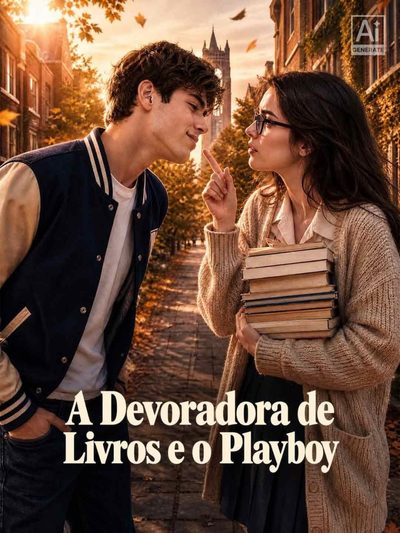 Capa da minissérie A Devoradora de Livros e o Playboy
