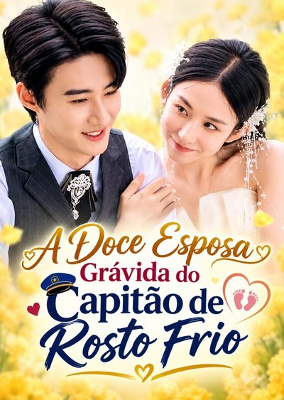 Capa da minissérie A Doce Esposa Grávida do Capitão de Rosto Frio Amor do Comandante Frio