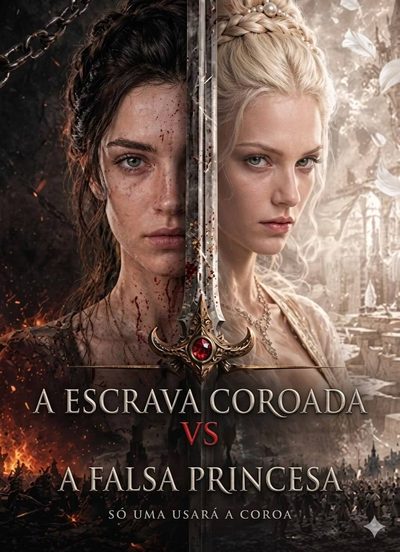 Capa da minissérie A Escrava Coroada Vs a Falsa Princesa