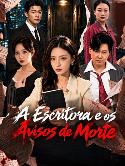 Capa da minissérie A Escritora e os Avisos de Morte