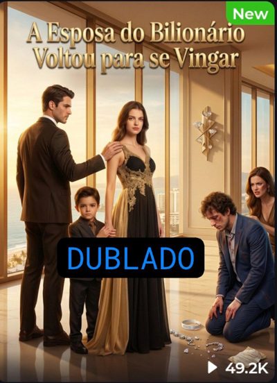 Capa da minissérie A Esposa do Bilionário Voltou para Se Vingar Dublado 📍curta Metragem 🟡 Feito por "ia"