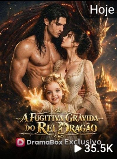 Capa da minissérie A Fugitiva Grávida do Rei Dragão