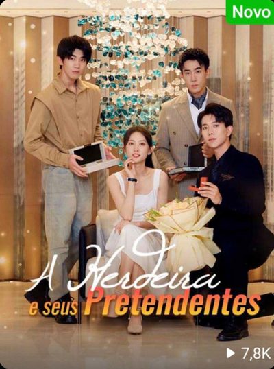 Capa da minissérie A Herdeira e Seus Pretendentes