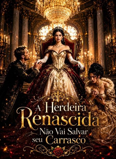 Capa da minissérie A Herdeira Renascida Não Vai Salvar Seu Carrasco