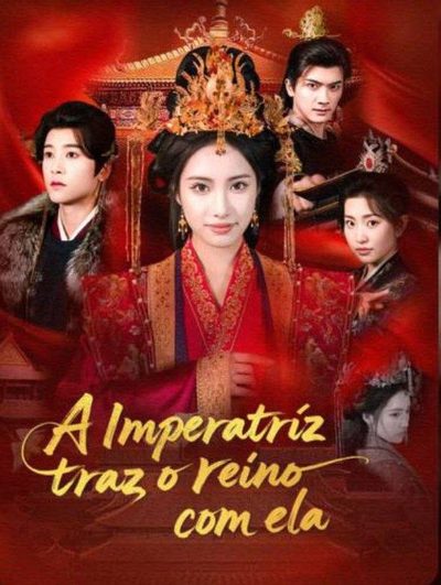 Capa da minissérie A Imperatriz Trás o Reino com Ela
