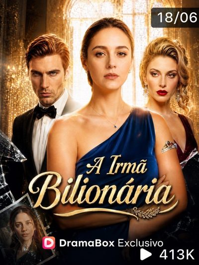 Capa da minissérie A Irmã Bilionária