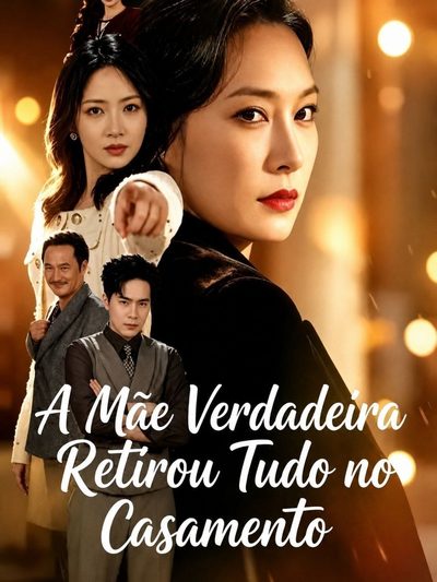 Capa da minissérie A Mãe Verdadeira Retirou Tudo no Casamento.