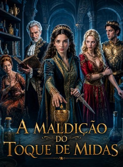 Capa da minissérie A Maldição do Toque de Midas