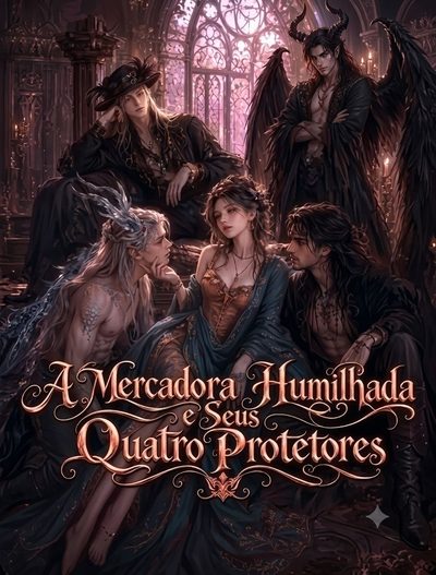 Capa da minissérie A Mercadora Humilhada e Seus Quatro Protetores