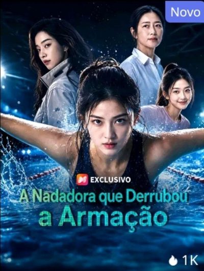 Capa da minissérie A Nadadora que Derrubou a Armação