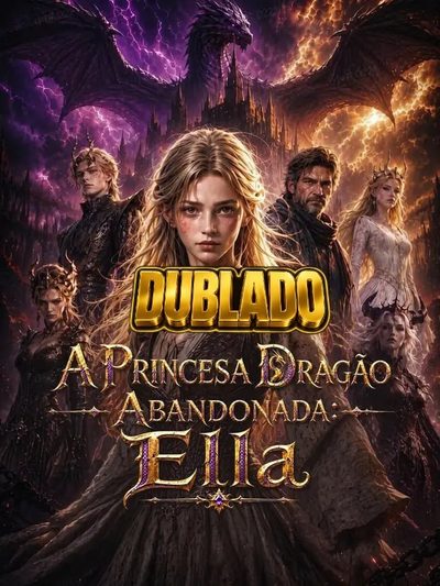 Capa da minissérie A Princesa Dragão Abandonada Ella Dublado