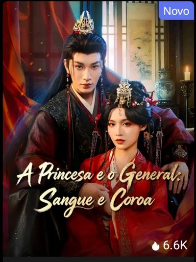 Capa da minissérie A Princesa e o General : Sangue e Coroa