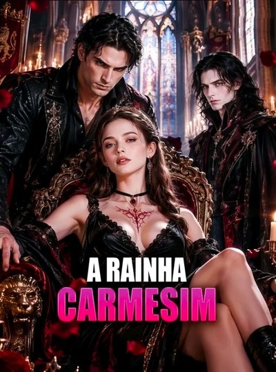 Capa da minissérie A Rainha Carmesim