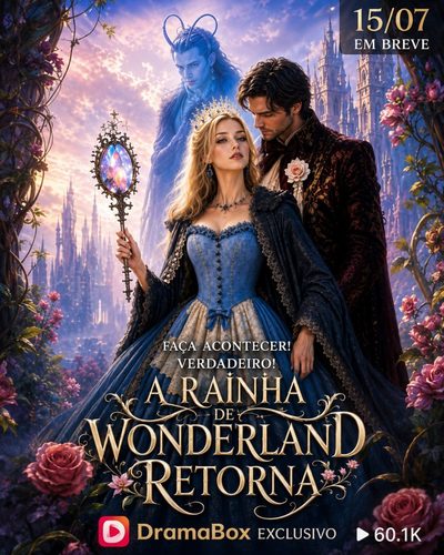 Capa da minissérie A Rainha de Wonderland Retorna