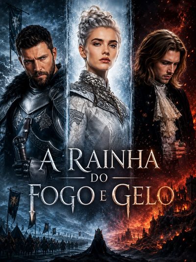 Capa da minissérie A Rainha do Fogo e Gelo