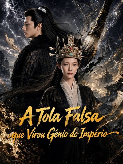 Capa da minissérie A Tola Falsa que Virou Gênio do Império