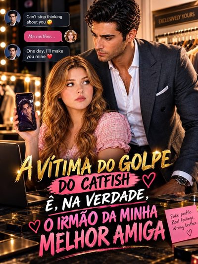 Capa da minissérie A Vítima do Golpe do Catfish Ê, na Verdade , o Irmão da Minha Melhor Amiga