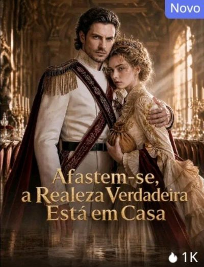 Capa da minissérie Afaste-se a Realeza Verdadeira Está em Casa
