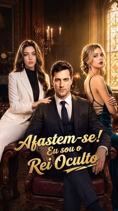 Capa da minissérie Afastem-se! Eu sou o Rei Oculto
