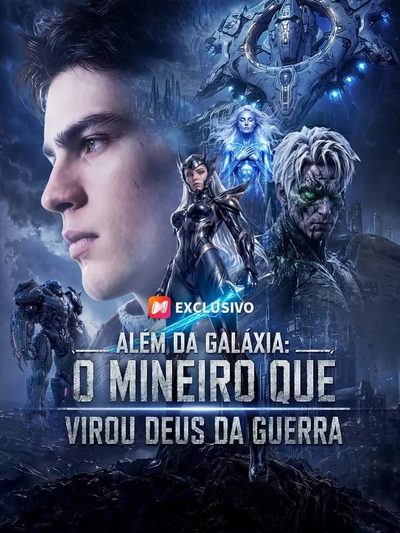 Capa da minissérie Além da Galaxia: o Mineiro que Virou Deus da Guerra