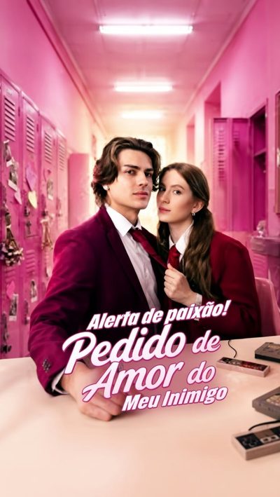 Capa da minissérie Alerta de paixão! Pedido de Amor do Meu Inimigo Crush Alert! Love Request from My Enemy