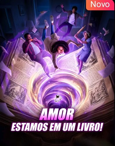 Capa da minissérie Amor Estamos em um Livro