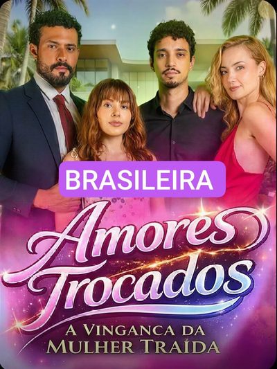 Capa da minissérie Amores Trocados a Vingança da Mulher Traída Brasileira