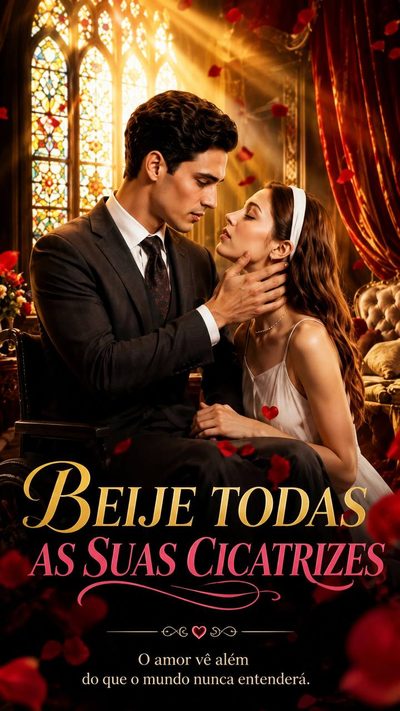 Capa da minissérie BEIJE TODAS AS SUAS CICATRIZES Beijando todas as suas feridas