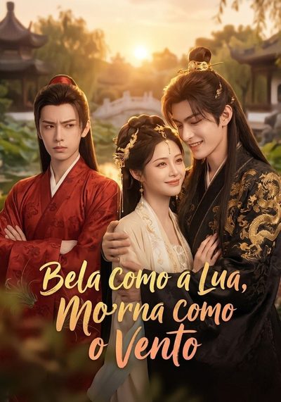 Capa da minissérie Bela Como a Lua, Morna Como o Vento
