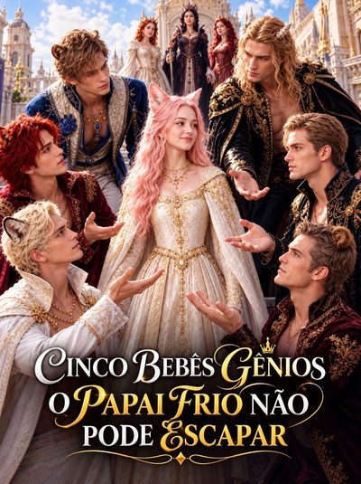 Capa da minissérie Cinco Bebês Gênios, o Papai Frio Não Pode Escapar