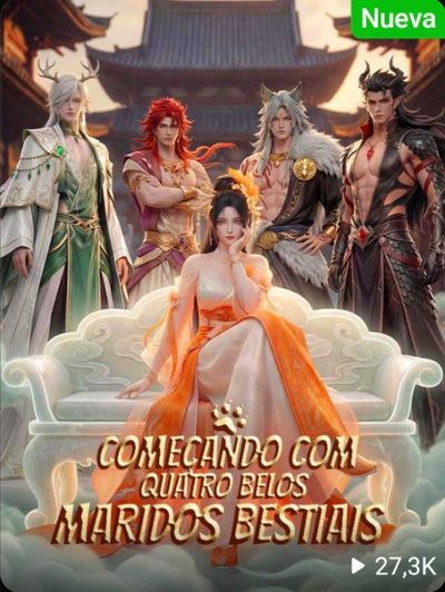Capa da minissérie Começando com Quatro Belos Maridos Bestiais