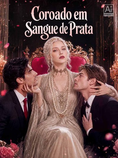 Capa da minissérie Coroado em Sangue de Prata