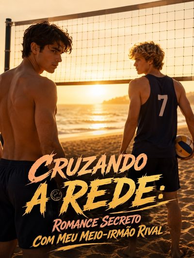 Capa da minissérie Cruzando a Rede: Romance Secreto com Meu Meio Irmão Rival