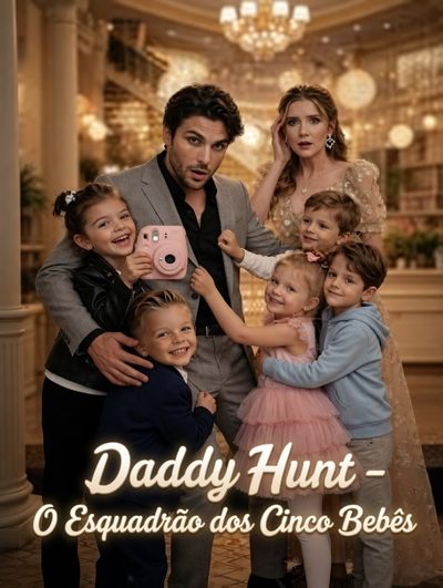 Capa da minissérie Daddy Hunt- The Five-Baby Squad - Daddy Hunt - O Esquadrão dos Cinco Bebês (Feiuto por IA)