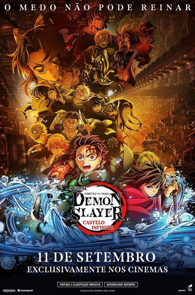 Capa da minissérie Demon Slayer Castelo Infinito
