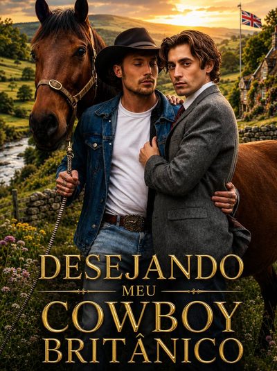 Capa da minissérie Desejando Meu Cowboy Britânico