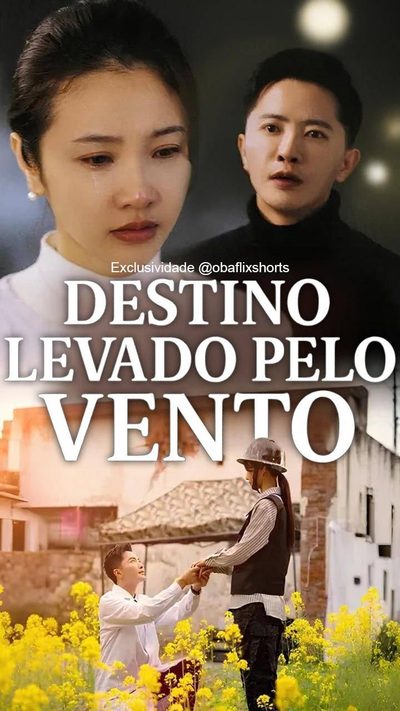 Capa da minissérie Destino Levado Pelo Vento