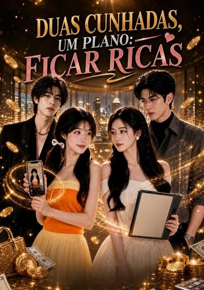 Capa da minissérie Duas Cunhadas, um Plano: Ficar Ricas