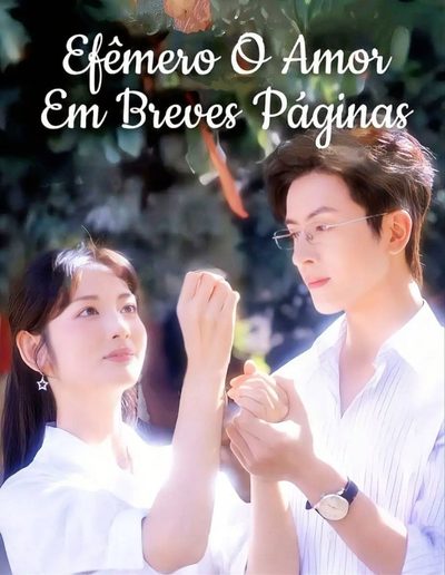Capa da minissérie Efêmero o Amor em Breves Páginas Curto Romance de Papel Termina Vazio