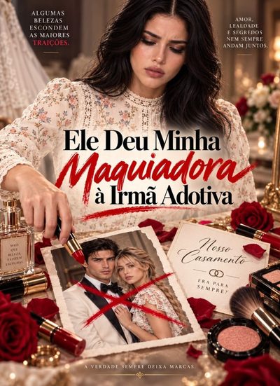 Capa da minissérie Ele Deu Minha Maquiadora à Irmã Adotiva