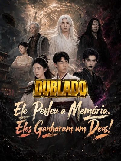 Capa da minissérie Ele Perdeu a Memória Eles Ganharam um Deus Dublado