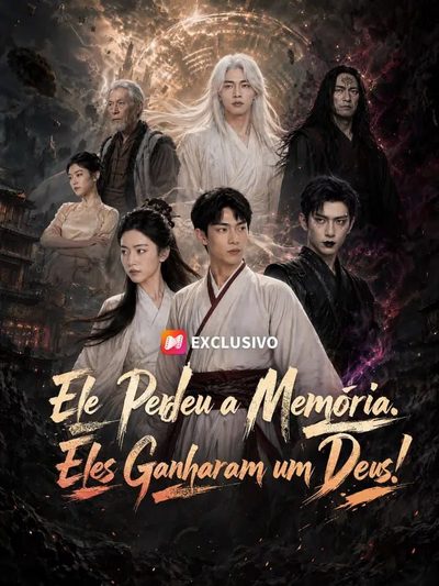 Capa da minissérie Ele Perdeu a Memória Eles Ganharam um Deus! - Dublado