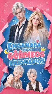 Capa da minissérie Enganada pelos Gêmeos Bilionários