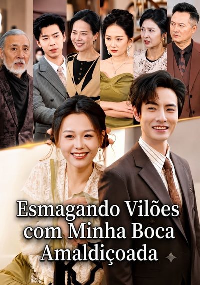 Capa da minissérie Esmagando Vilões com Minha Boca Amaldiçoada