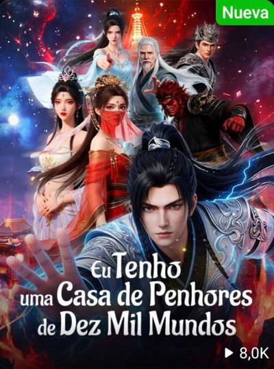 Capa da minissérie Eu Tenho uma Casa de Penhores de Dez Mil Mundos